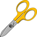 download Scissors clipart image with 45 hue color