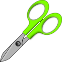 download Scissors clipart image with 90 hue color