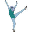 download Aerobic Dancer clipart image with 180 hue color