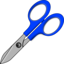 download Scissors clipart image with 225 hue color