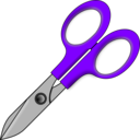 download Scissors clipart image with 270 hue color