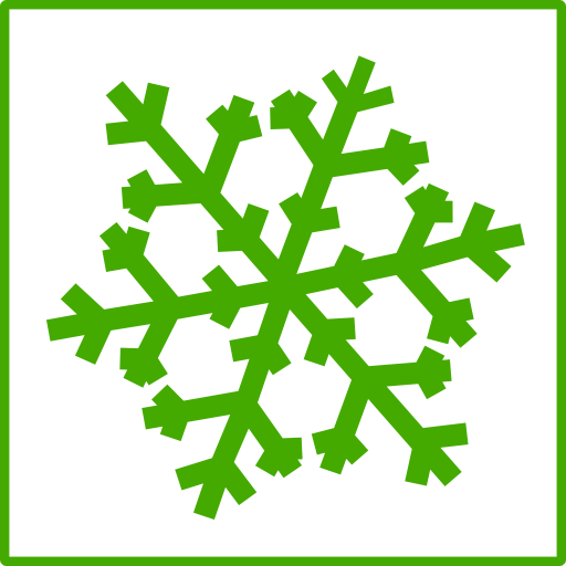 Eco Green Snow Icon