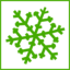 Eco Green Snow Icon