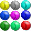 download Game Marbles Dots clipart image with 180 hue color