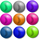 download Game Marbles Dots clipart image with 270 hue color