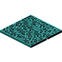 download Maze 2 clipart image with 180 hue color