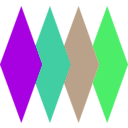 download Retro Diamonds Abstract 009 clipart image with 90 hue color