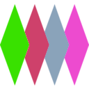 download Retro Diamonds Abstract 009 clipart image with 270 hue color