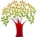 download Tree clipart image with 315 hue color