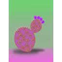 download Cactus clipart image with 270 hue color