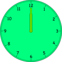 download Clock clipart image with 90 hue color