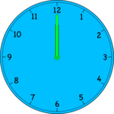 download Clock clipart image with 135 hue color