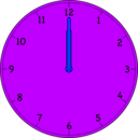 download Clock clipart image with 225 hue color