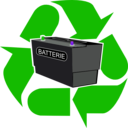download Recyclage Batterie clipart image with 270 hue color