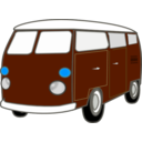 download Good Old Van clipart image with 180 hue color