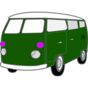 download Good Old Van clipart image with 270 hue color