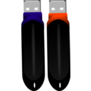 download Flash Drive clipart image with 135 hue color