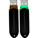 download Flash Drive clipart image with 270 hue color
