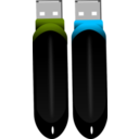 download Flash Drive clipart image with 315 hue color