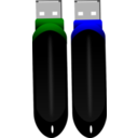 download Flash Drive clipart image with 0 hue color