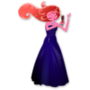 download Glamorous Lady Dancing clipart image with 315 hue color