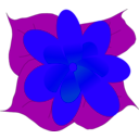 download Flower3 clipart image with 225 hue color