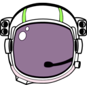 download Space Helmet clipart image with 90 hue color