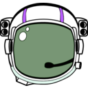 download Space Helmet clipart image with 270 hue color
