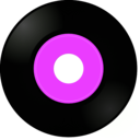 download 45 Record Album clipart image with 270 hue color