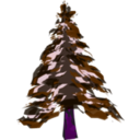 download Winter Tree 1 clipart image with 270 hue color