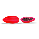 download Papaya Sliced clipart image with 315 hue color