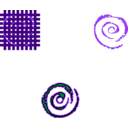 download Spiral Fire clipart image with 270 hue color