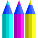 download Pencils clipart image with 180 hue color
