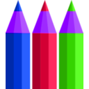 download Pencils clipart image with 225 hue color