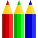 download Pencils clipart image with 0 hue color