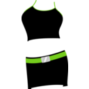 download Top And Skirt clipart image with 90 hue color
