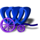 download Carriage clipart image with 225 hue color