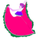 download Bailariana De Cumbia clipart image with 270 hue color