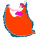 download Bailariana De Cumbia clipart image with 315 hue color