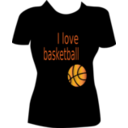download I Love Basketball clipart image with 0 hue color