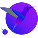 download Mouvement Colibris clipart image with 225 hue color