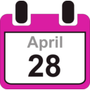 download Calendar clipart image with 315 hue color