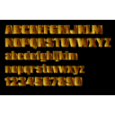 Gold Block Letters