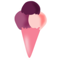 download Vanilla Ice Cream clipart image with 315 hue color