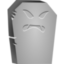 Halloween Tombstone Angry Face