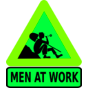 download Men At Work clipart image with 90 hue color