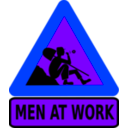 download Men At Work clipart image with 225 hue color