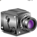 download Camera clipart image with 45 hue color