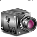 download Camera clipart image with 90 hue color