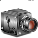 download Camera clipart image with 135 hue color